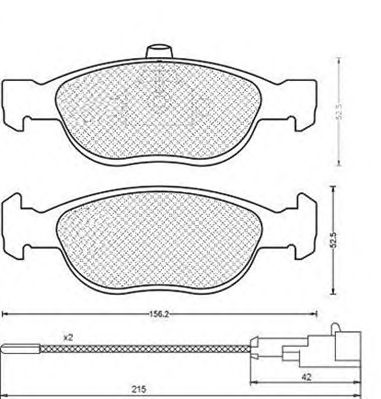 MAGNETI MARELLI 430216171198 -  Комплект тормозных колодок, дисковый тормоз
